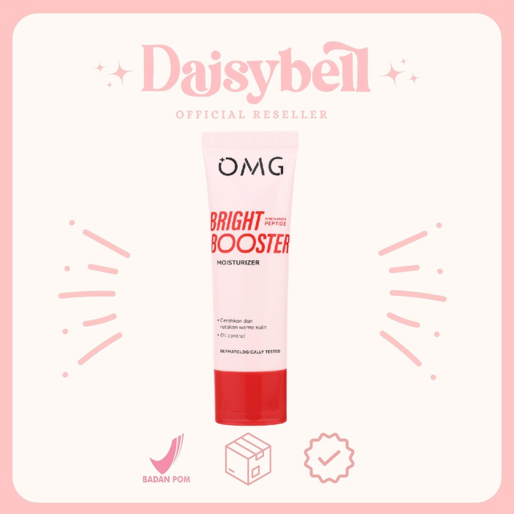 (Paket Grosir) OMG Oh My Glow Bright Booster Moisturizer 25 g - Untuk Semua Jenis Kulit - Melembabka