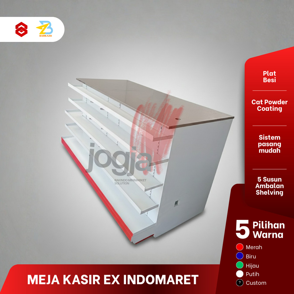 Meja Kasir Model Indomaret Meja Kasir Minimarket Supermarket Meja Komputer Minimarket - jogjarakindo