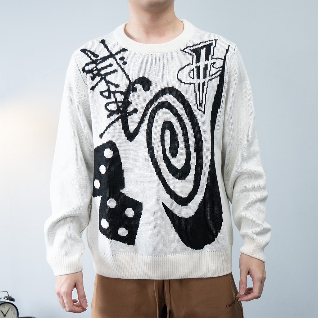 NIKE x STUSSY Natural Knit Sweatshirt Sweater Original