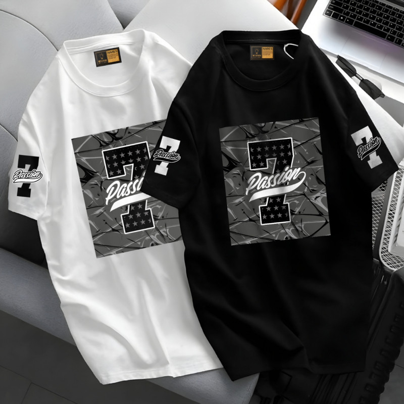 Kaos Unisex Pria dan Wanita dengan Motif Pastel Block Pattern - Bahan Cotton 20s Premium, Nyaman unt