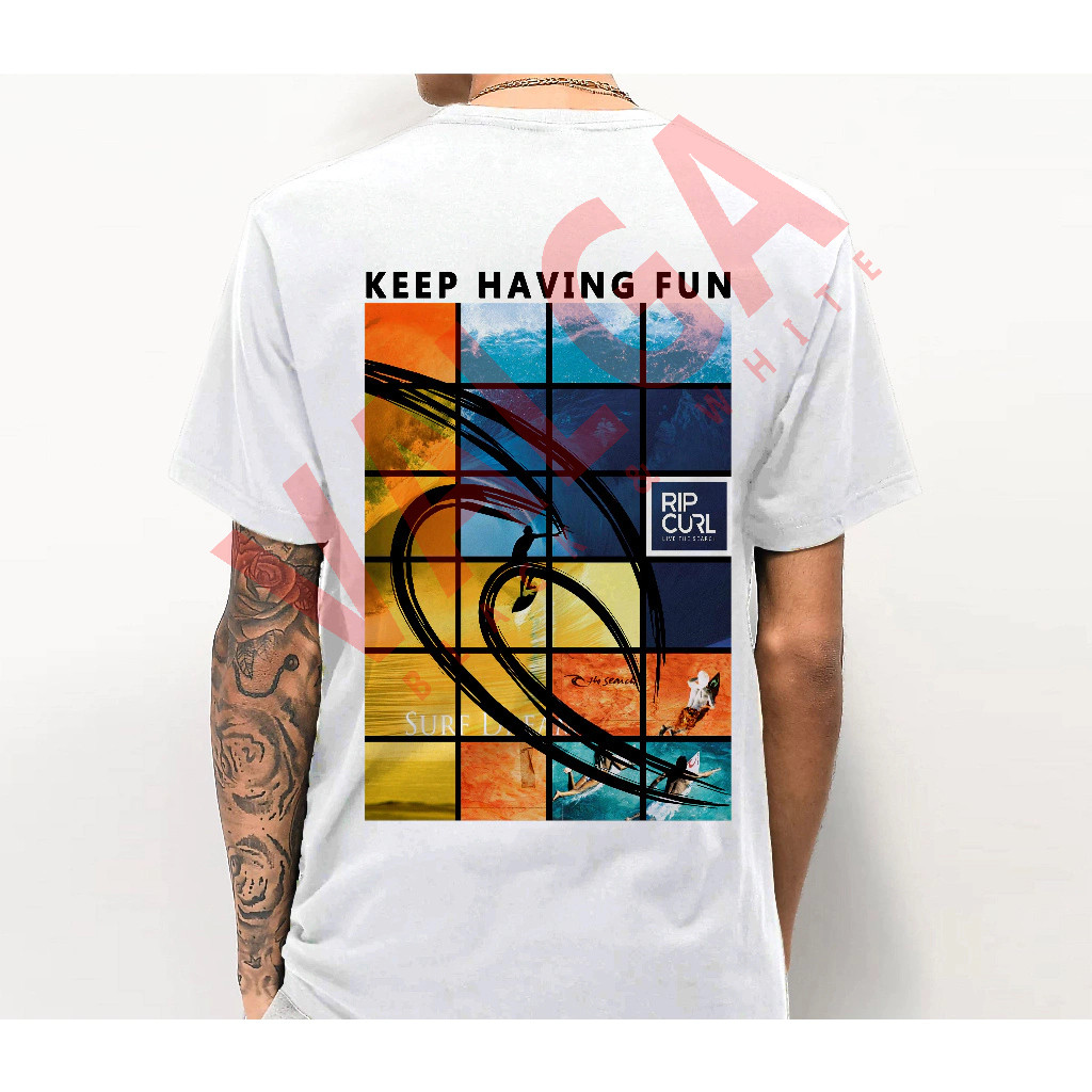 (COD) Kaos Ripcurl 100 % Catton Combed 24S Kualitas PREMIUM