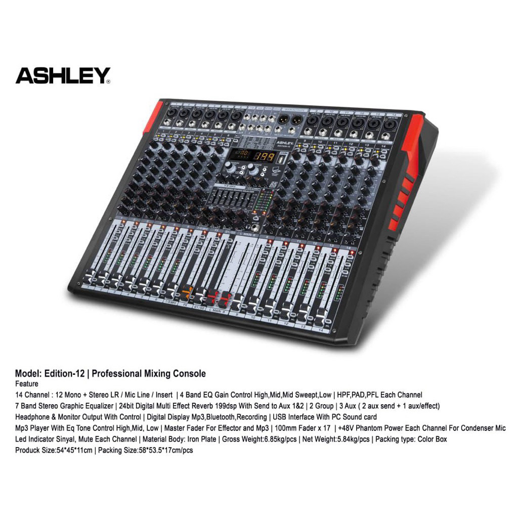 Mixer Ashley 12 edition Original Mixer ashley edition12 channel