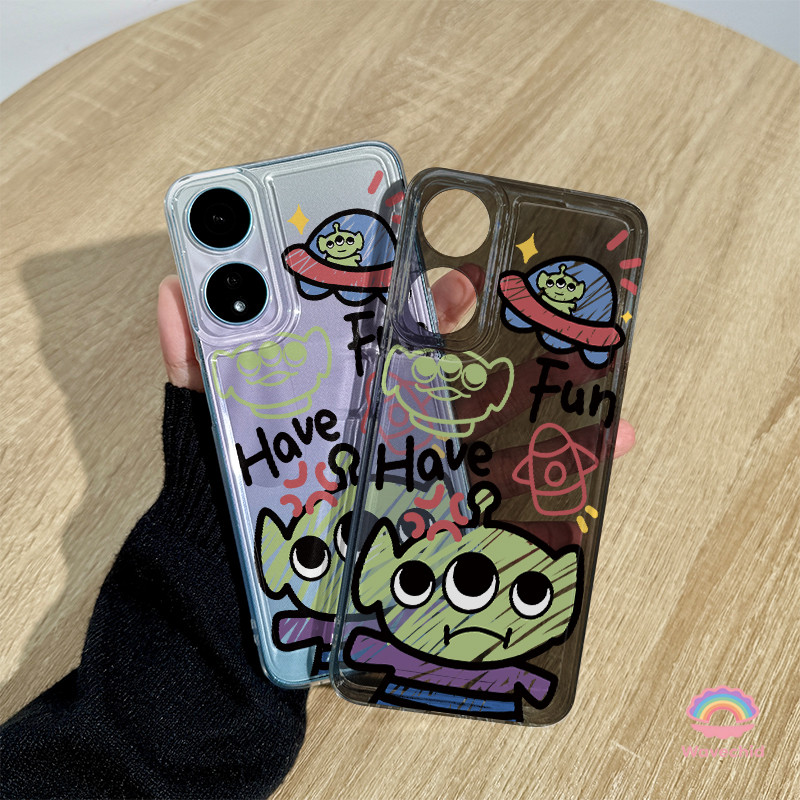 Casing Oppo Anak laki-laki bermata tiga dengan cangkang yang dapat terurai Transparan Soft Case Fash