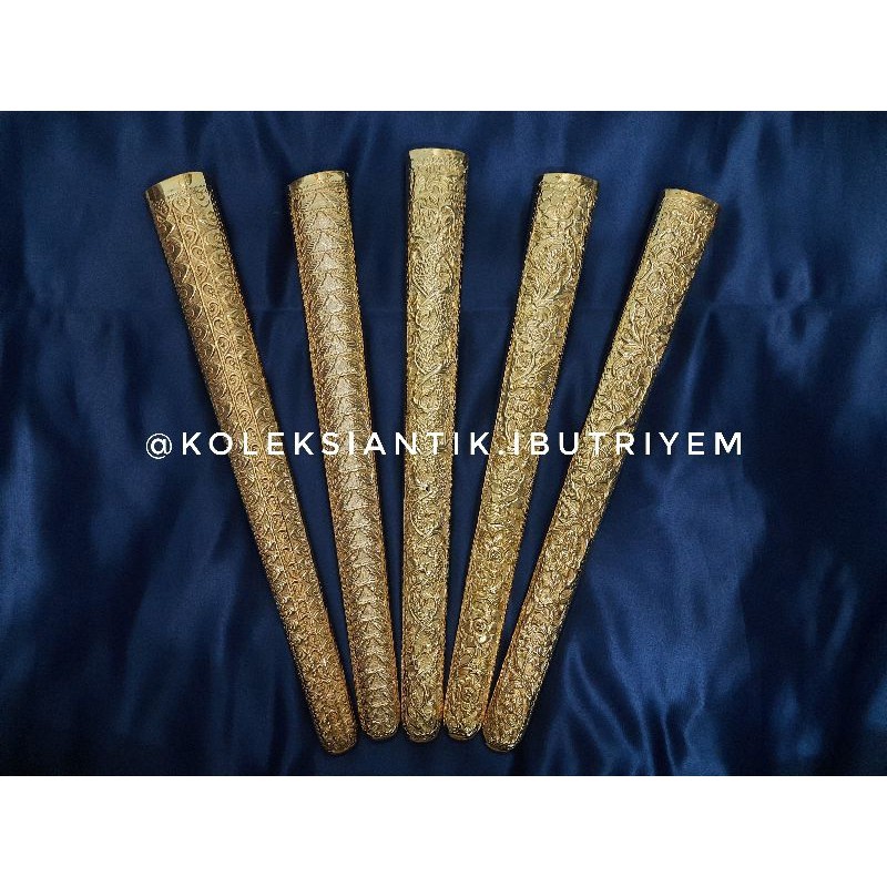 Pendok Keris Bunton Sepuh Emas
