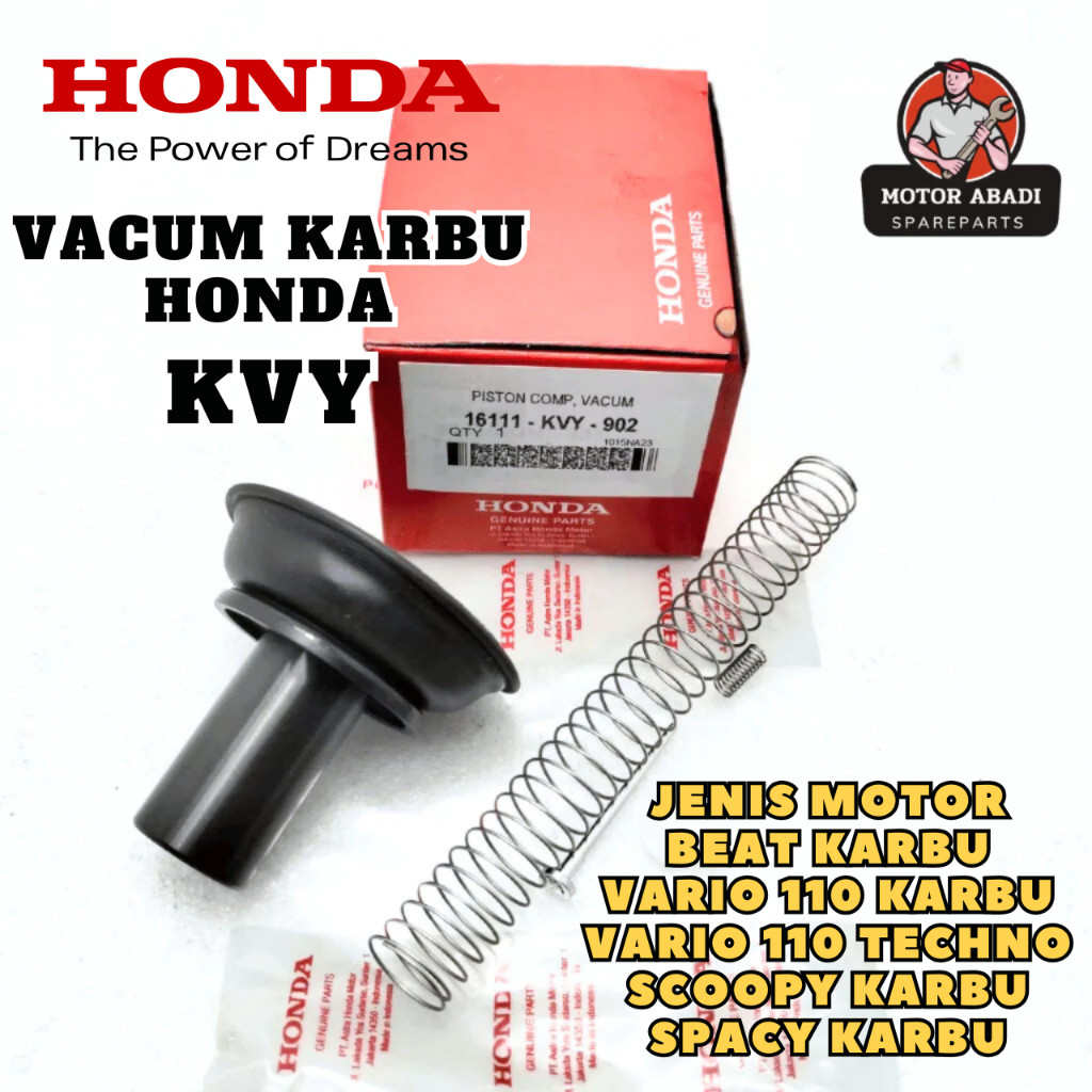 16111-KVY-902 ORIGINAL Vacum Karburator KVY / KVB Honda Beat Karbu Vario 110 Karbu Vario 110 Techno 
