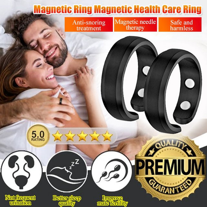 Rose Gold Magnetic Health Ring Men's Dual Magnetic Opening Ring Magnetic Health Ring