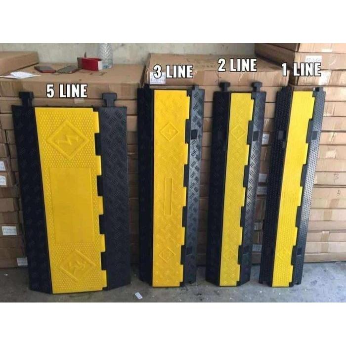 Speed Bump Cable Protector Pelindung kabel 5 Line/Cable Ramp Protector