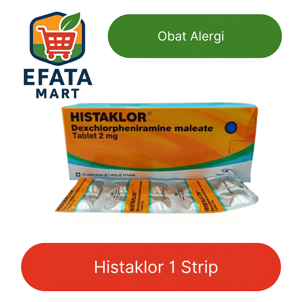 Histaklor Tablet 1 Strip (10 Tablet) – Obat Alergi & Gatal-gatal