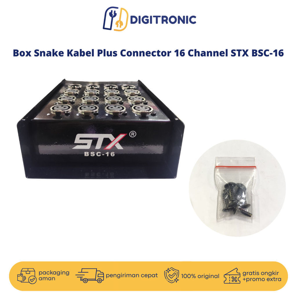 Box Snake Kabel Plus Connector 16 Channel STX BSC-16