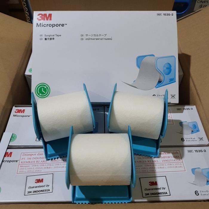 Micropore 2 inch / Micropore 3M / Plester 2 inci paper tape plester micropore 3m plester medis - per