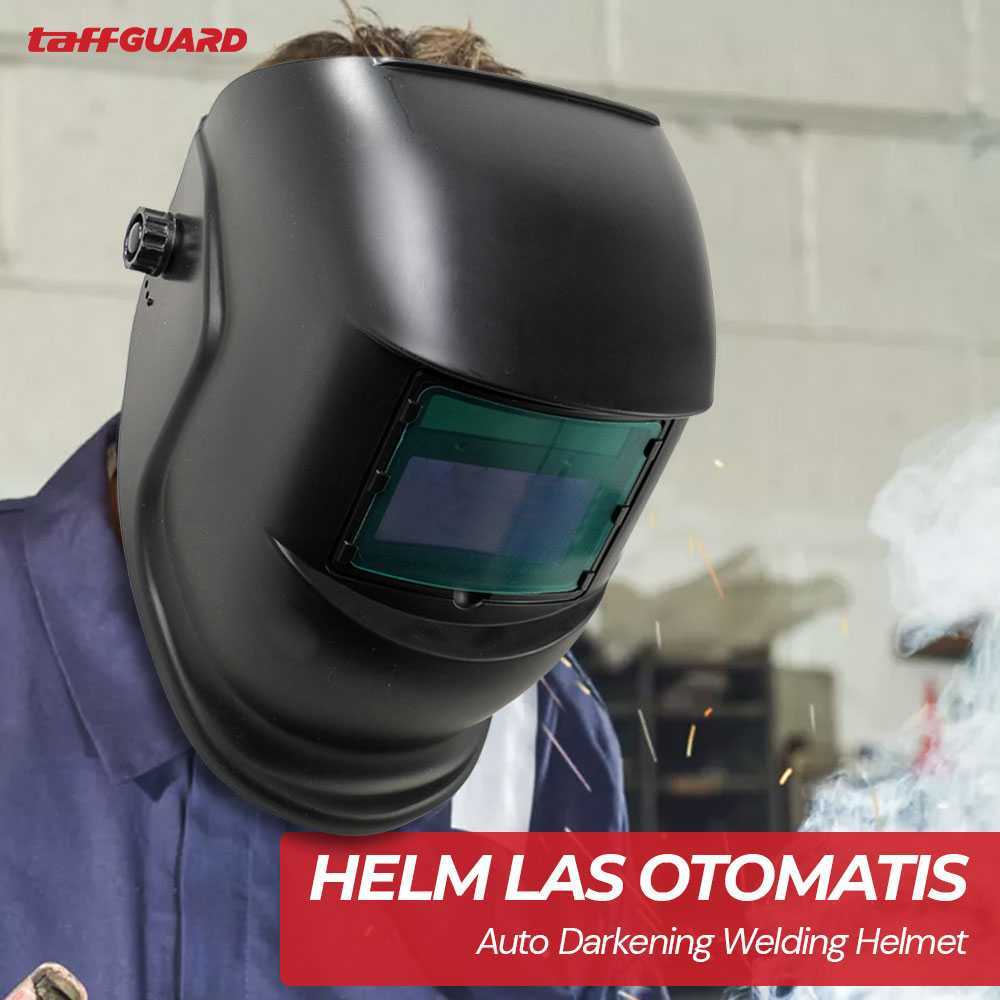Helm Las Otomatis Auto Darkening Welding Helmet Kedok Las Listrik Argon TIG MIG MAG Proteksi Mata & 