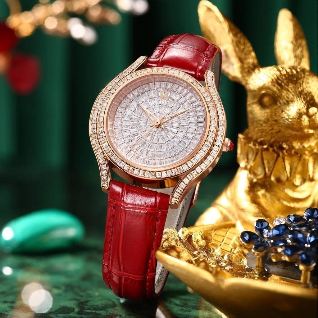 New Original Jam Tangan Wanita Cristiano Aillen 0823 Kulit