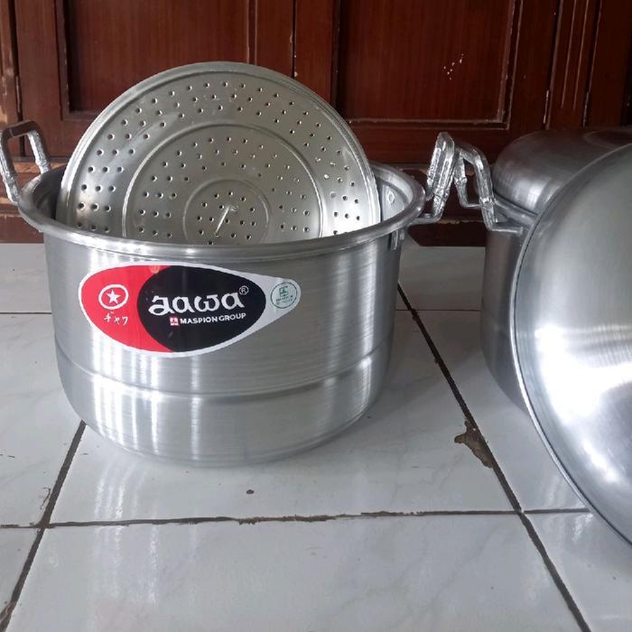 panci  22 cm buat kukus serbaguna dll bahan alumium asli jawa - 1 pc
