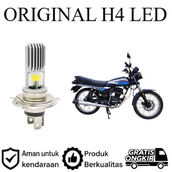 ORIGINAL 1pcs Lampu depan LED H4 COB motor Honda GL Pro Lie Cheng