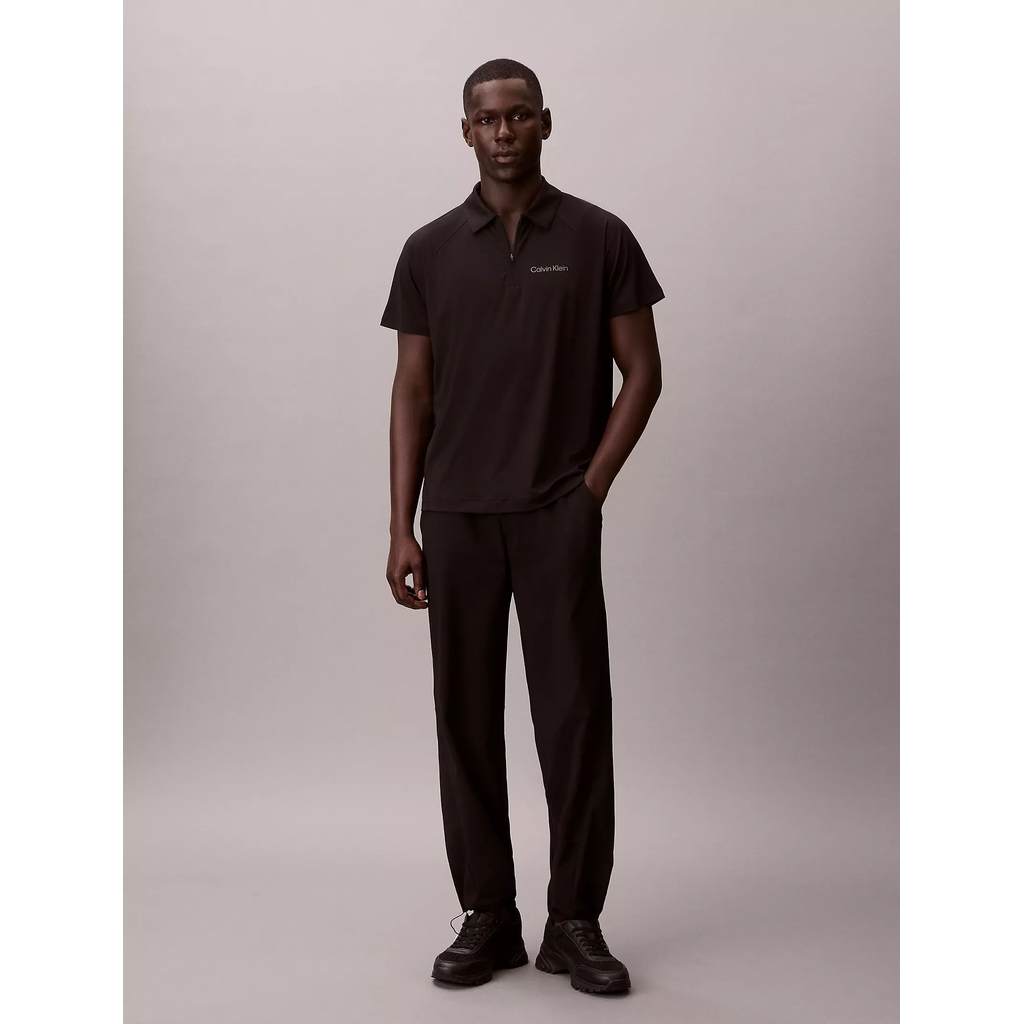 Calvin Klein Sport - PIQUE ZIP POLO
