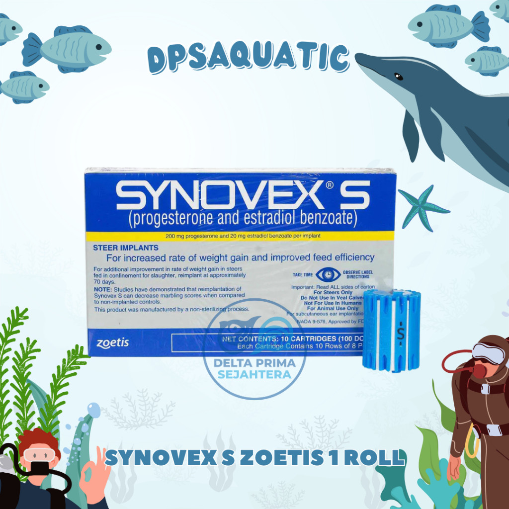 SYNOVEX S ZOETIS 1 ROLL - Implan Untuk Pemacu Pertumbuhan Ternak Pada Sapi Jantan.