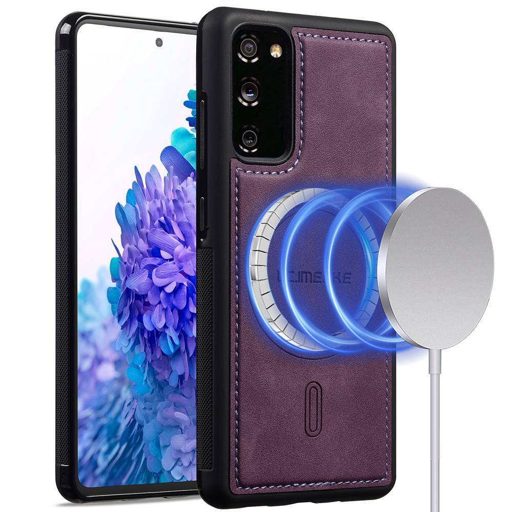 Casing Kulit PU untuk Samsung Galaxy S20 S21 FE S20FE S21FE, Casing Ponsel Magnetik Anti Guncangan