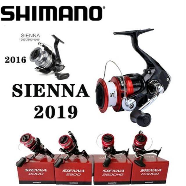 REEL PANCING SHIMANO SIENNA 2019 : 500FG - 4000FG