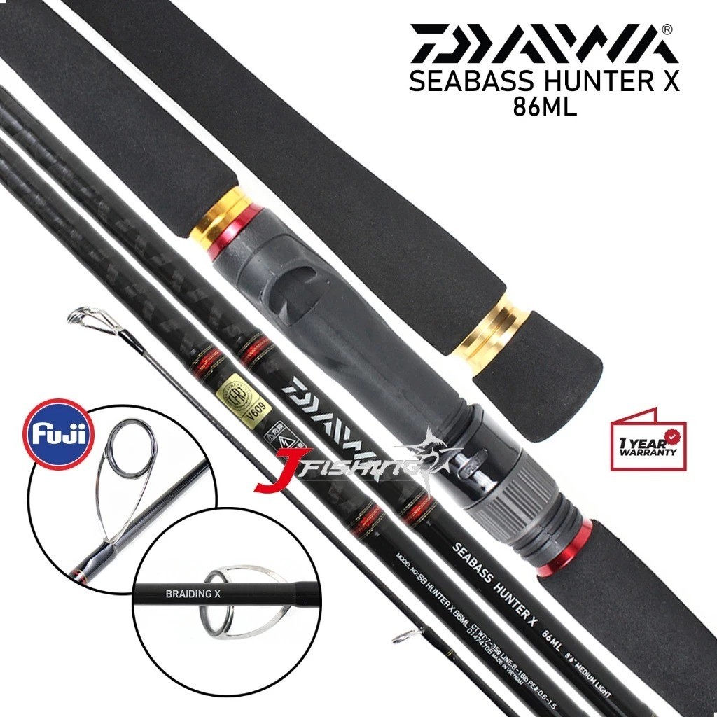 Joran DAIWA SEABASS HUNTER X | Casting Popping Rock Fishing | Garansi Resmi . JF