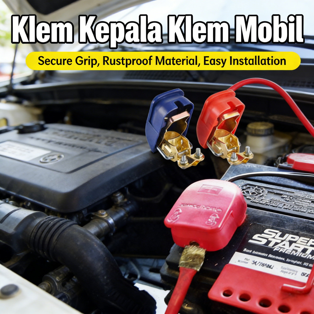 Klem Mobil Kepala Kepala Klem Klem Aki Klem Aki Terminal Aki Kepala Klip pengaman tiang Klip Klip pe