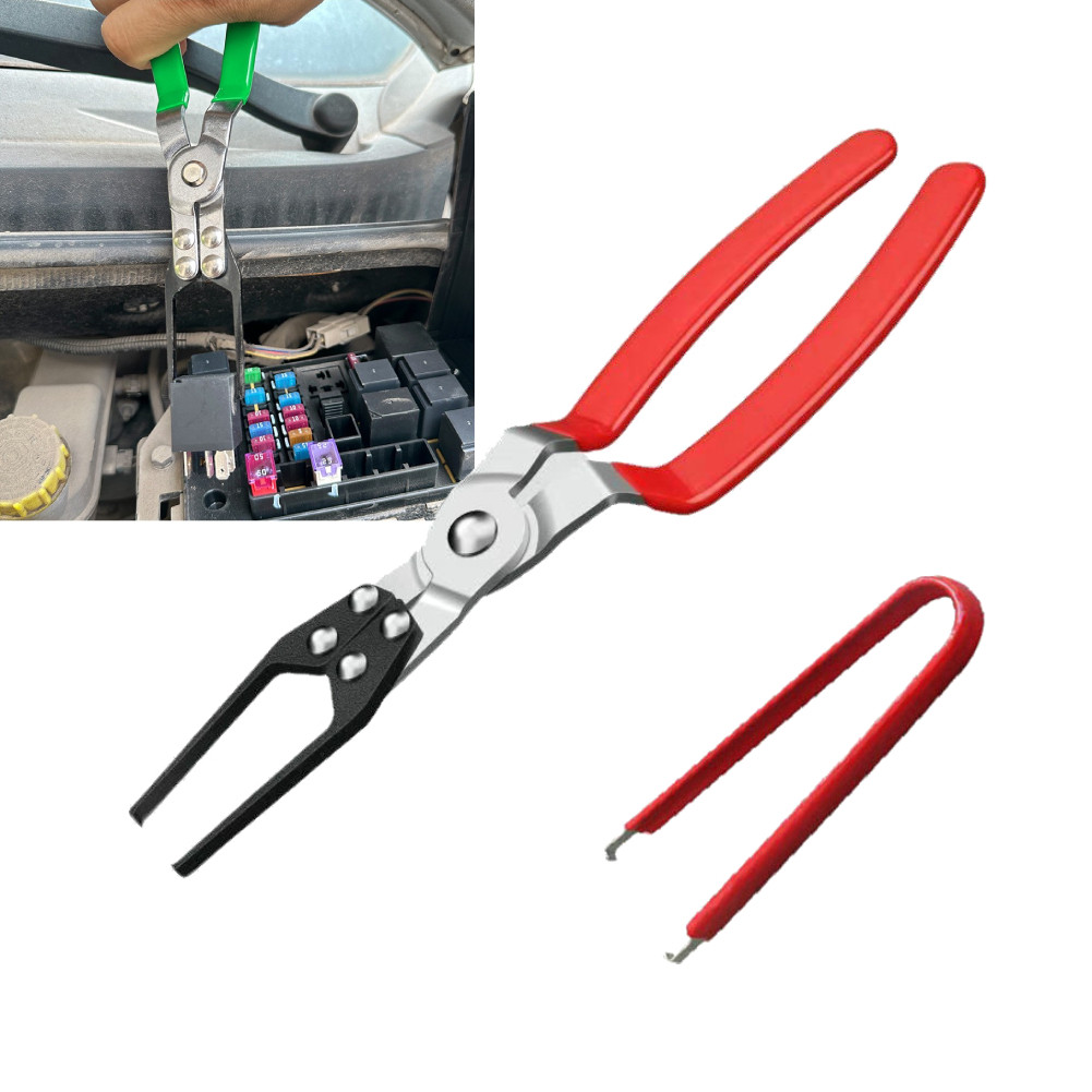 Relay Pliers Stainless Steel Relay Removal Pliers Fuse Removal Pliers Fuse Clip Pliers Slender Clamp
