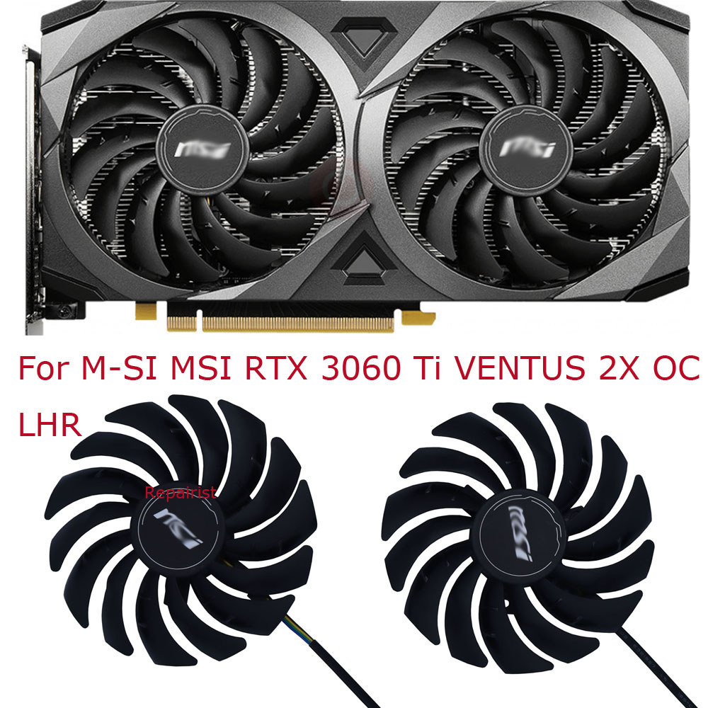 Video Card Fan,Video gpu vga Cooler,PLD10010S12HH,2Pcs/Set,For MSI RTX 3050 3070 rtx3060 RTX3060Ti V