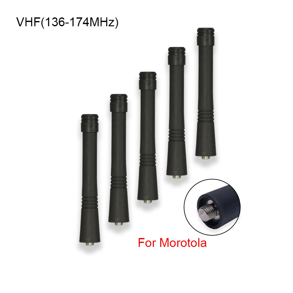 5/Pcs 9CM VHF 136-174MHz Short Antenna For Motorola Rao GP328 GP340 GP300 CP150 CP200 PR400 EP450 GP