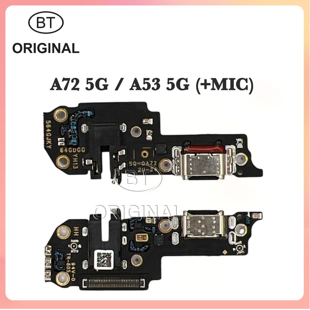 KONEKTOR CHARGER BOARD PCB  A53 5G - A72 5G +MIC - FAST CHARGING ORIGINAL FULL IC