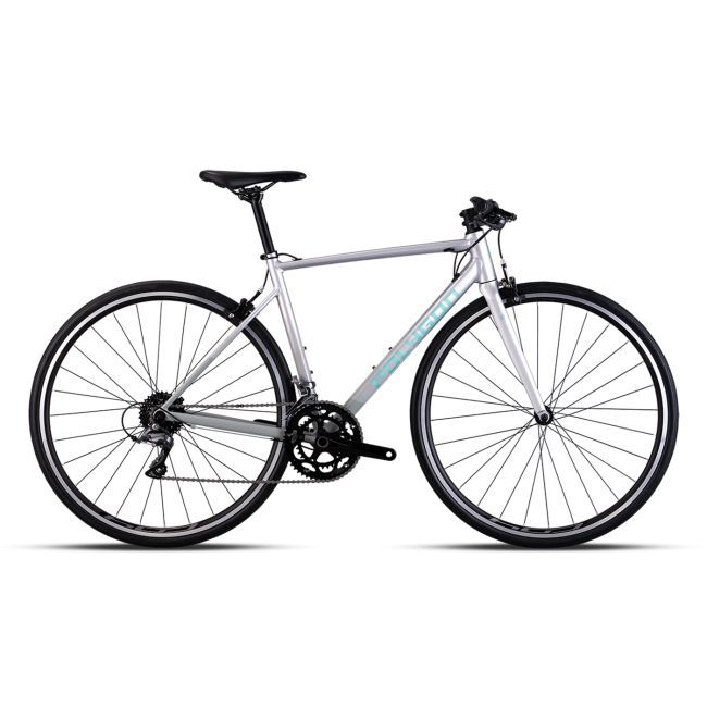 Polygon Sepeda Balap Strattos F2 - Carbon Fork Road Bike 2x8 Speed Claris Internal Routing Flat Bar