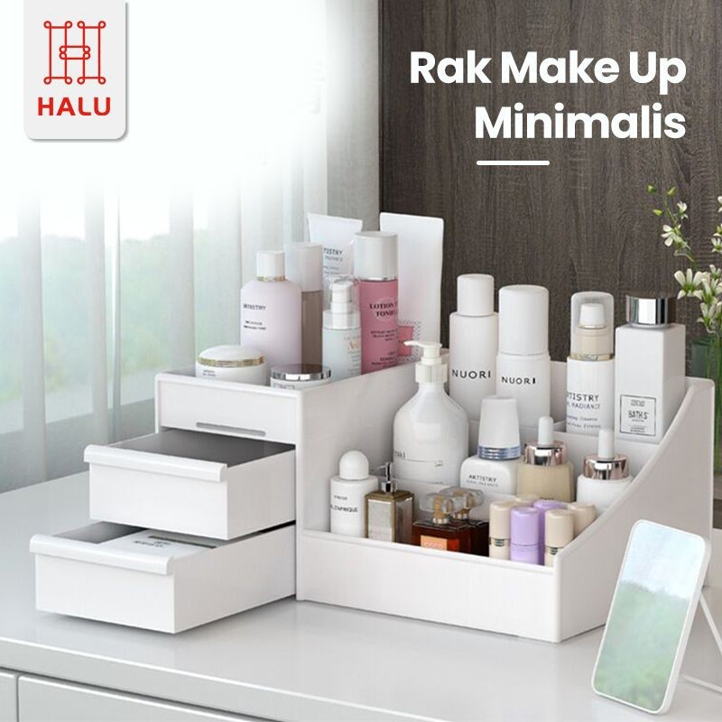 V GLOW - Rak Kosmetik Mini Cosmetic Storage Mini Tempat Make Up Kotak Skincare