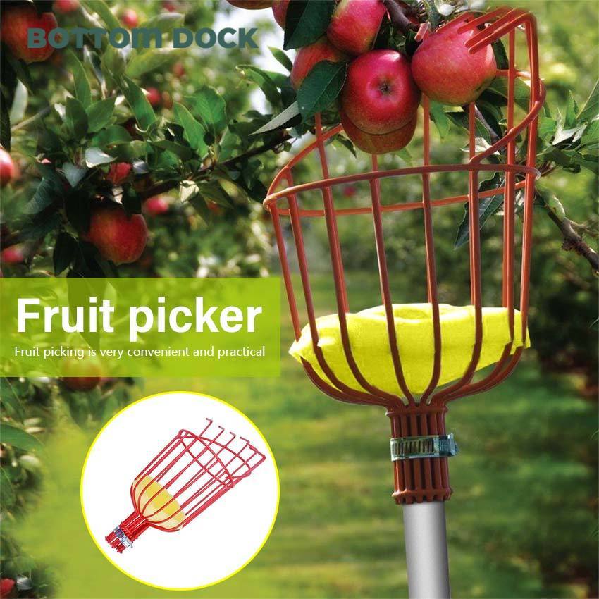 Alat Pemetik Buah Metal Fruit Picker Alat Bantu Petik Buah Tinggi untuk Jambu, Mangga, Jambu Air & D