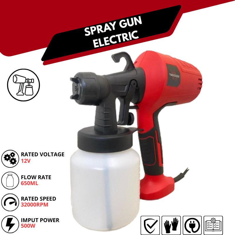 Spray gun cordless Mesin Spray gun Elektrik alat semprot cat listrik paint 21V Spray gun cat elektri