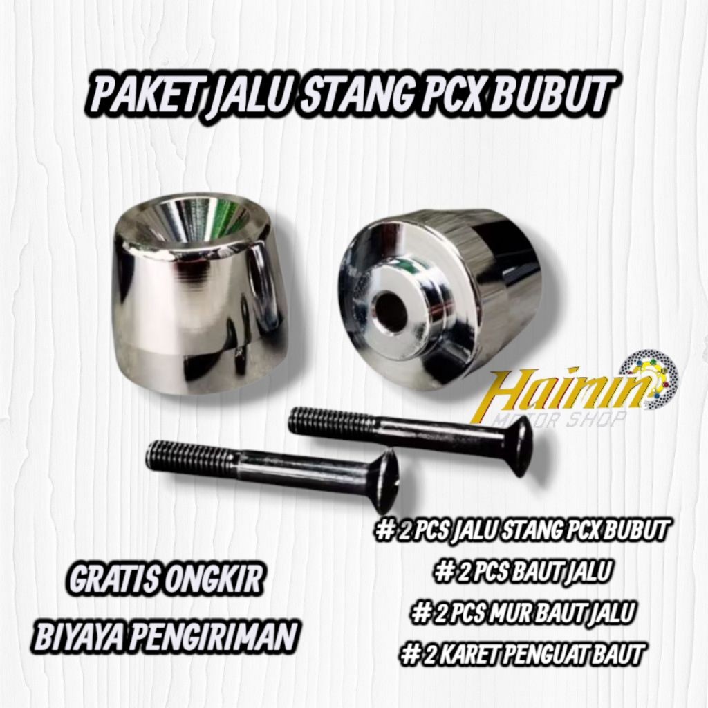 JALU STANG VARIO 160 JALU BUBUT 160 SMOKE BANDUL PCX CHROME  VARIO 160