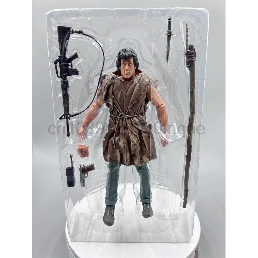 NECA Figure First Blood John J Rambo Stallone Action Figure Rambo 2015 Ver. Special Forces Soldier A