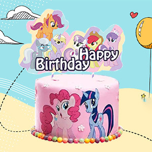 164Pcs My Little Pony Birthday Party Supplies-My Little Pony Balloons Sticker Banner Plates etc My L