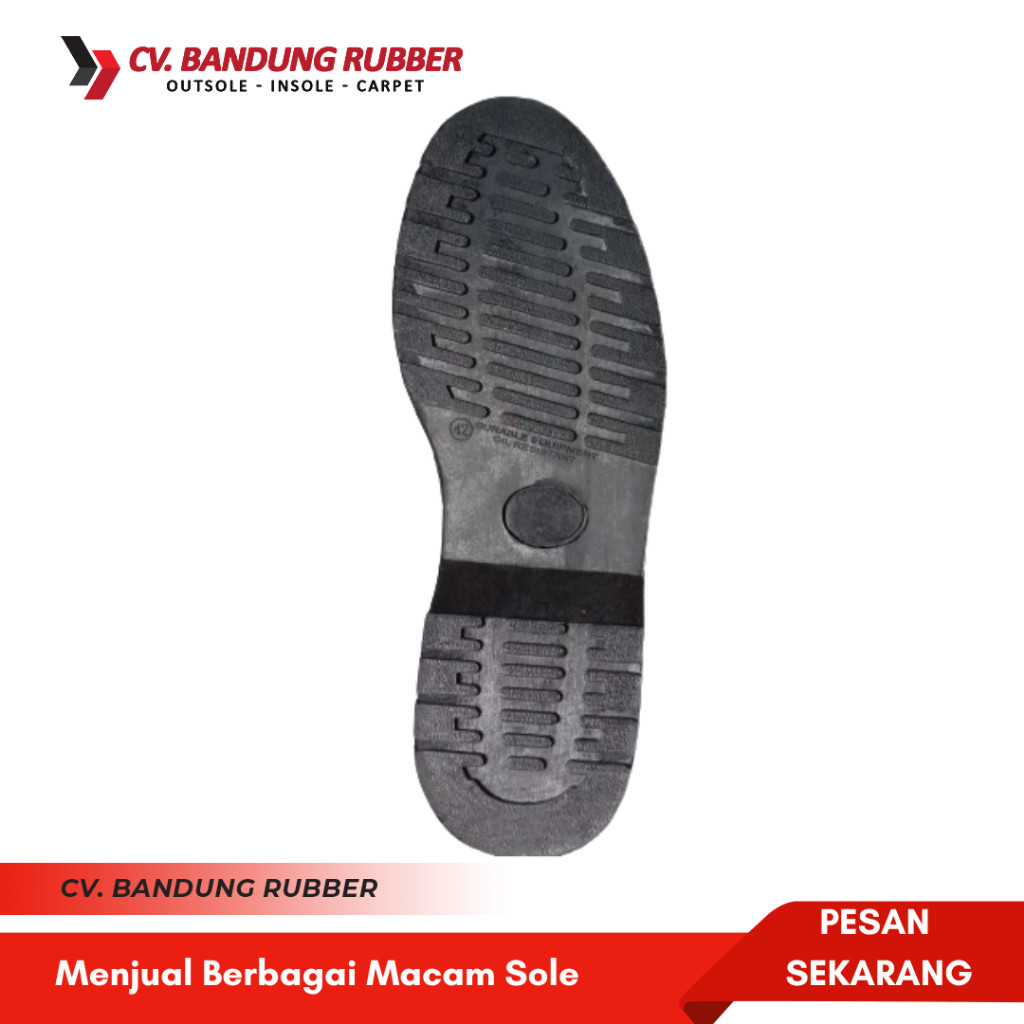 Outsole Karet Sepatu Dokmart Hitam Kiwi Pria Sol Sepatu DR. Martens Sol Sepatu Fashion Pria Sol Sepa