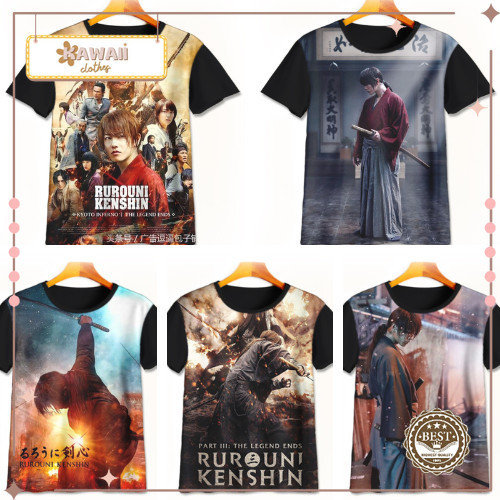 Kaos Samurai X 3D Keren | Kaos Batosai | Baju Batosai Murah Untuk Anak Umur 1-12 Tahun - Kawaii.clot