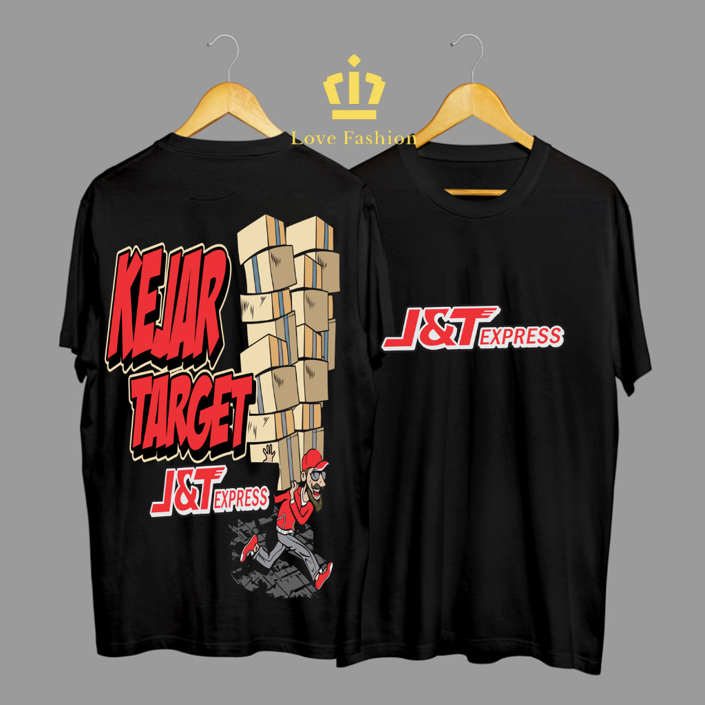 Kaos Tshirt Baju Distro JNT J&T Express Kejar Setoran Full Box Premium Terbaru