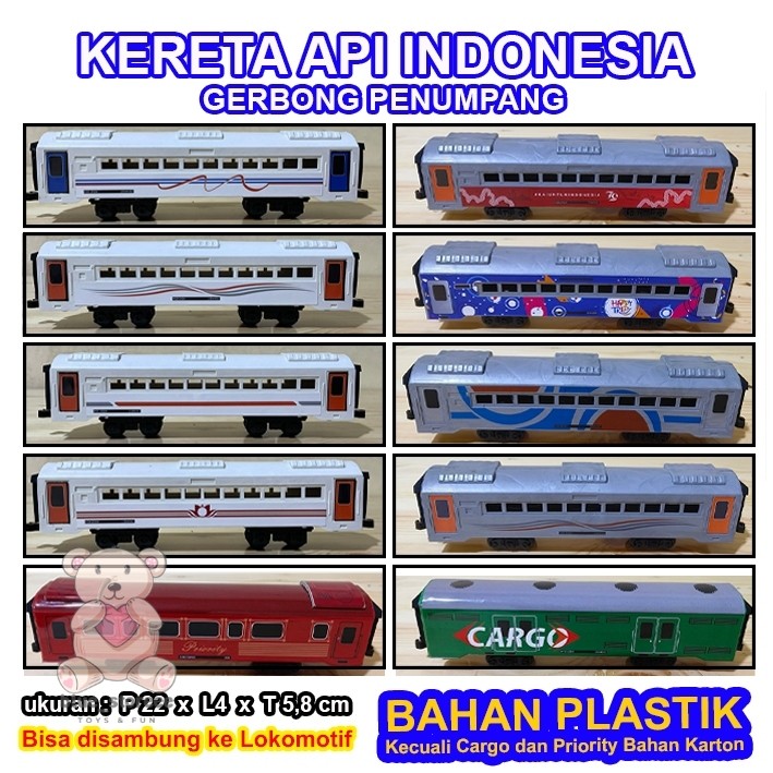 Kereta Api Indonesia - Rangkaian Lokomotif dan Gerbong Kereta Api
