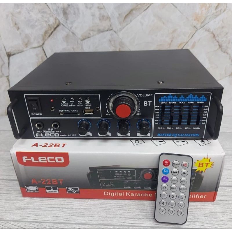 BISA COD Amplifier Fleco A 22 BT Amplifier Karaoke