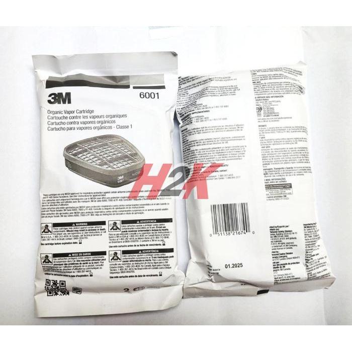 Hot Produk Filter 6001 Masker 3M / Organic Cartridge 3M 6001 - 6001-US  Terbaik dan Terlaris