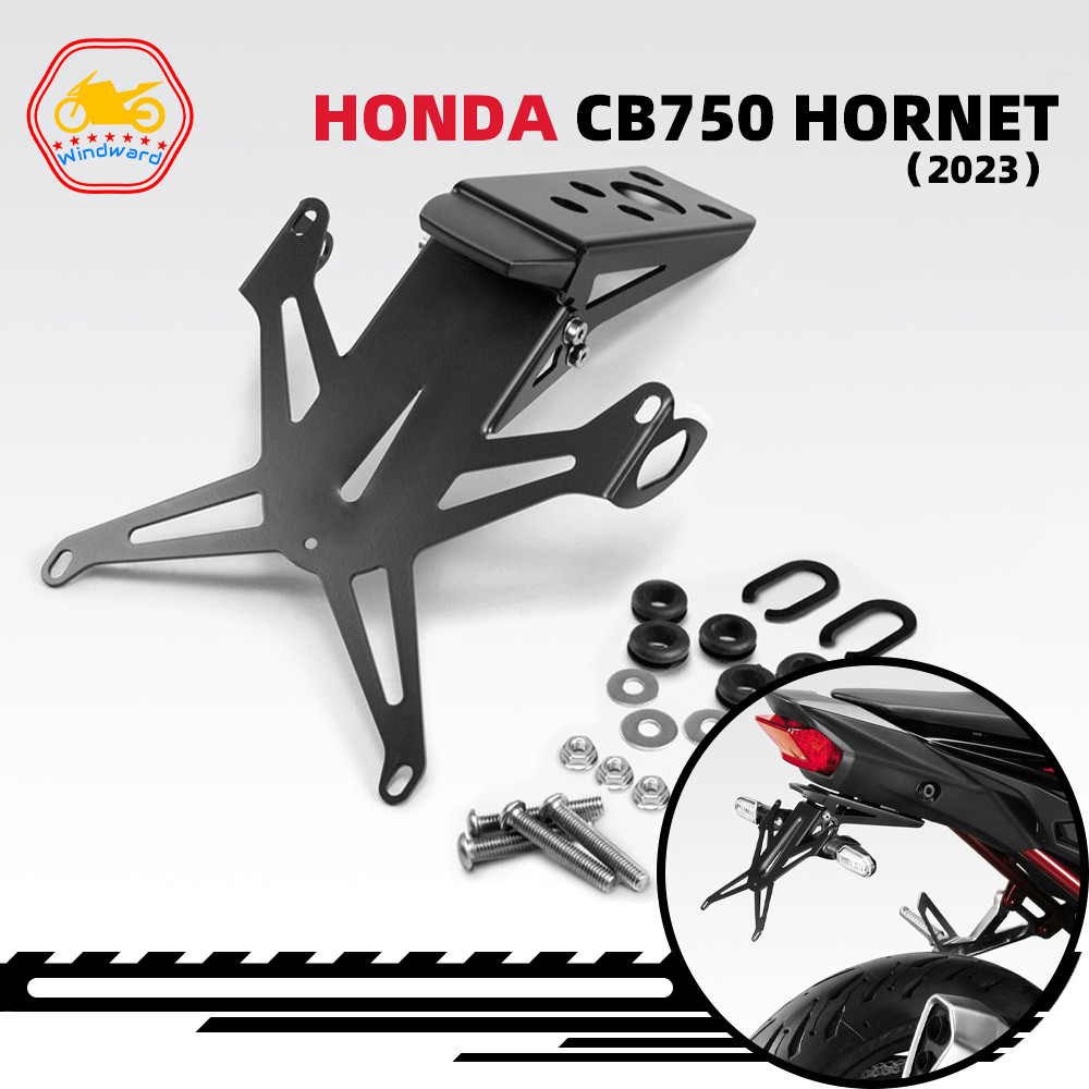 Motorcycle Rear Tail Tidy Fender Eliminator Kit License Plate Holder LED Light Fits For HONDA CB 750
