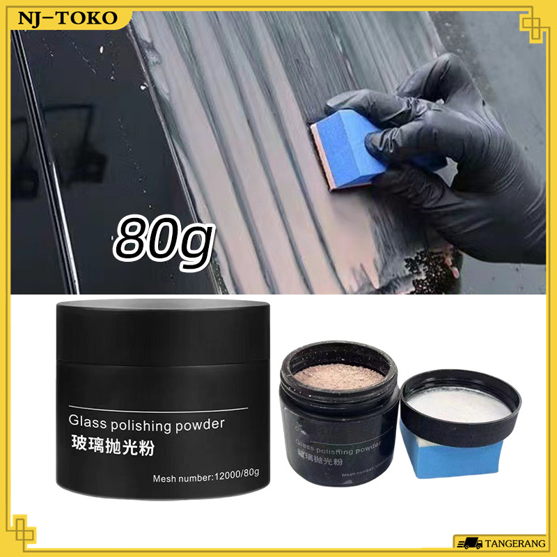 80g Bubuk Penghilang Baret Kaca Mobil Universal Serbuk Pembersih Jamur Dan Baret Kaca Mobil Untuk Me