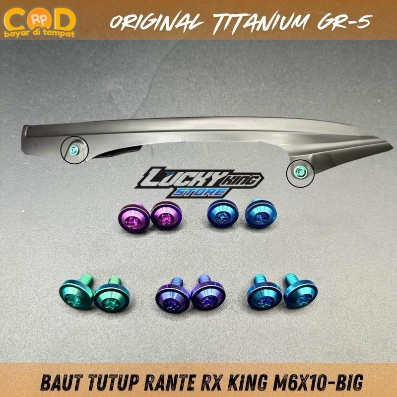 Baut tutup rante rx king titanium gr 5 big head m6x10