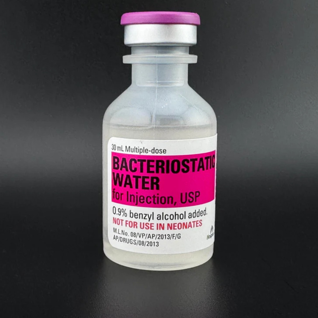 Pfizer Hospira Bacteriostatic Water – 30 mL BAC Water Original Impor US Untuk HGH HCG Peptide Lyophi