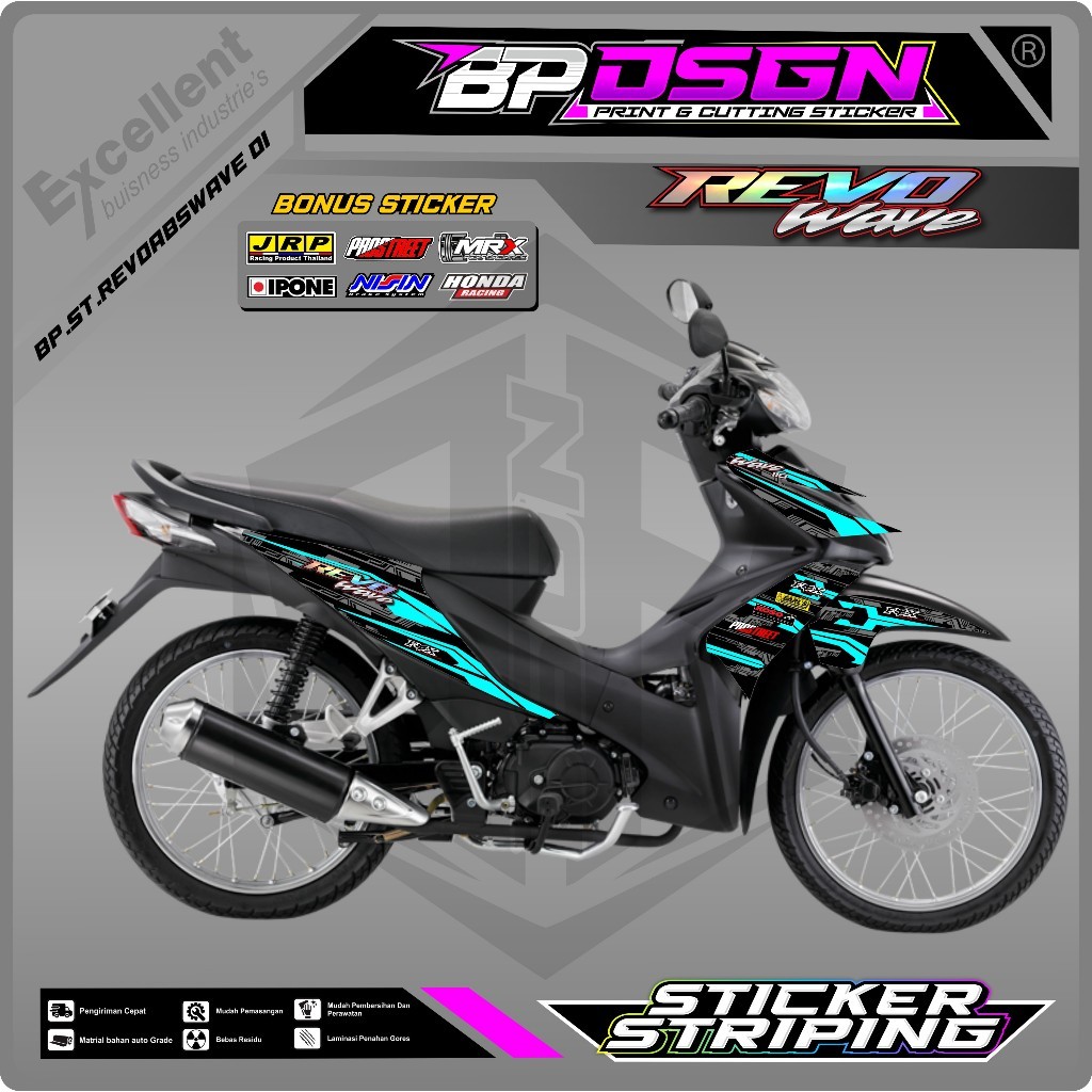 Sticker Striping Revo Absolute Wave 110 - Stiker Motor Honda Revo Abosolute Wave 110 List