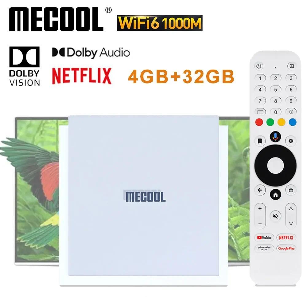 MECOOL KM2 PLUS DELUXE 32GB Netflix 4K Android TV BOX Google TV Dolby Vision 4GB DDR4 1000M LAN WIFI