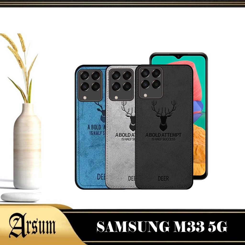Promo Case DEER Samsung M33 5G 2022 Softcase Motif Jeans Casing Handphone