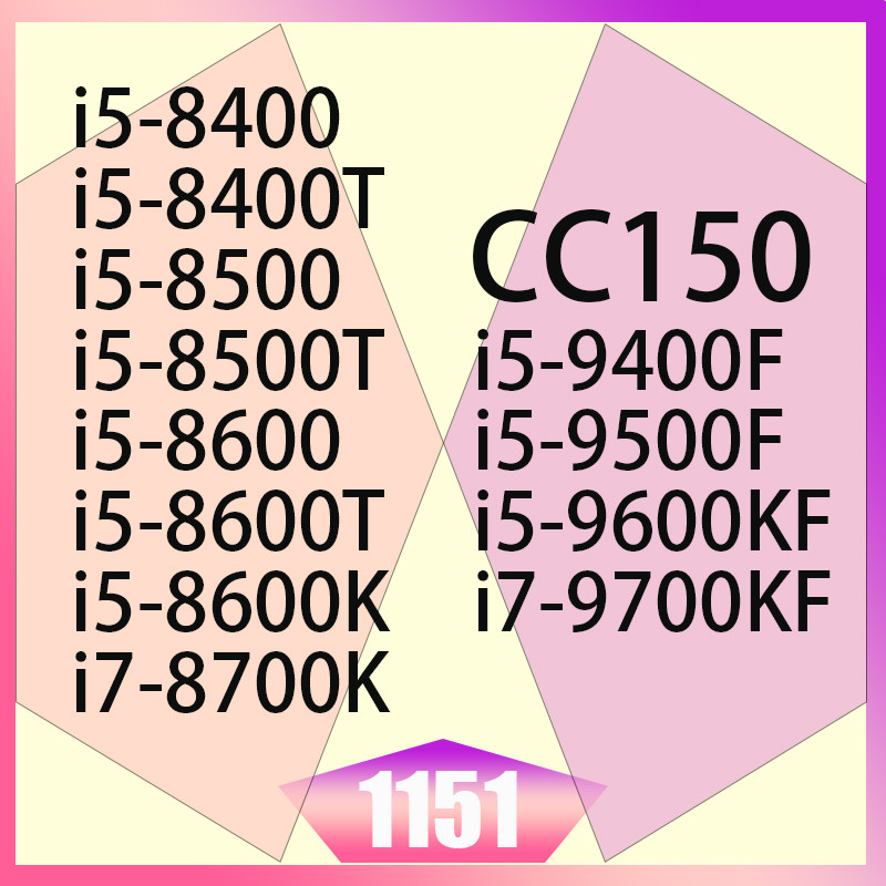 i7-9700KF/8700k CC150 CC 150 SRFBT SRFAK I5-8500/8600K/9400F/I5-8400/i5-9600K/8500T/i5-9600KF/I5-860