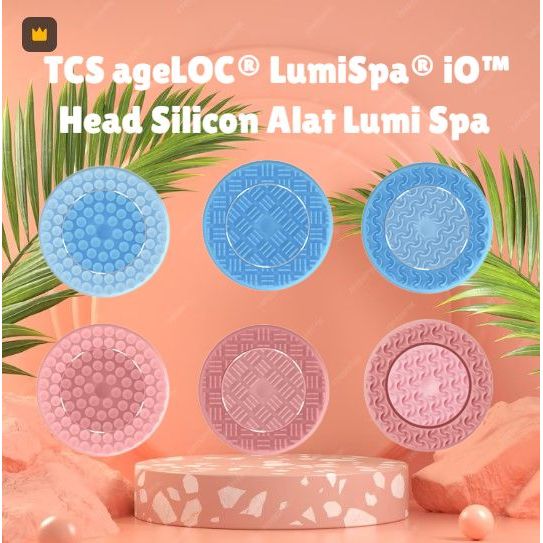 TCS LumiSpa iO Head - Silicone Head Alat Facial, Untuk Pengganti yang Sudah Aus, Menjaga Kinerja & K
